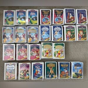 Disney Masterpiece VHS Toys Lot of 35 McDonalds Happy Meal Vtg 1995 1996